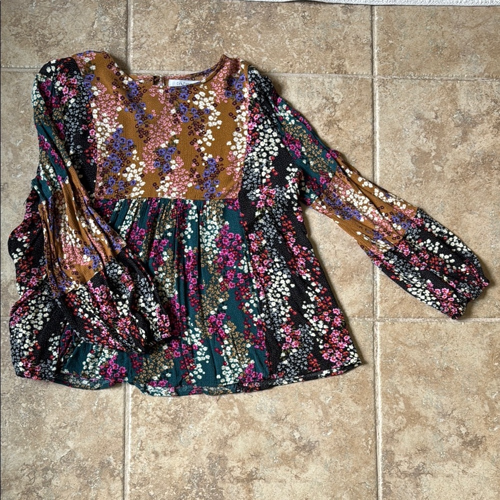Ces Femme Multicolor Floral Blouse